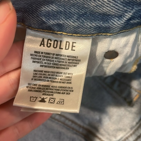 Womens Agolde Parker Vintage Cut Off Short in Swapmeet - Picture 11 of 12